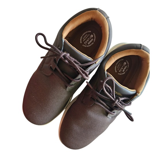 Fitville‎ Brown Mesh Comfort Recovery Walking Shoes Mens 10W Excellent - Picture 1 of 6